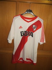 maglia calcio vintage River Plate Adidas BBVA soccer jersey shirt home 