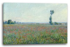 Tela/Cornice Claude Monet - campo di papaveri