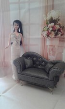 per barbie, divano con cuscini