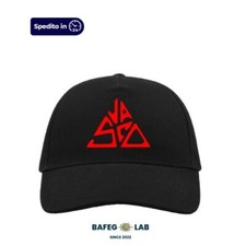 Cappello Vasco Rossi Tour 2024 concerto Nero con logo rosso cappellino berretto