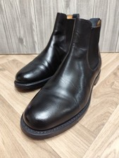 CHURCH'S GRETTON CHELSEA BOOTS STIVALETTO IN PELLE NERA A GRANI - UK 8.5 F 103