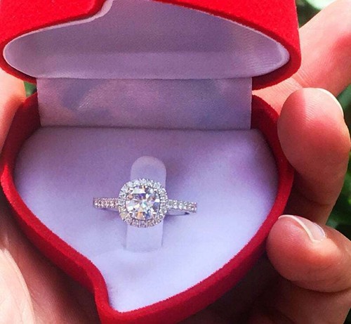 Brillante moissanite - 1,90, ct