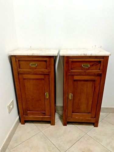Comodino antico legno e - comodino,