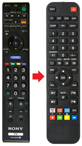 Telecomando adatto per sony - telecomando,