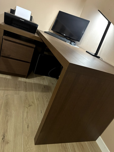 Scrivania ikea malm marrone - malm,