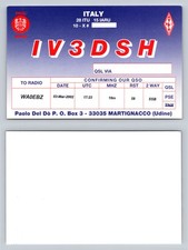 Ham Radio QSL QSO Cartolina