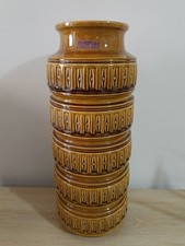 Vaso in ceramica smaltata SCHEURICH made in Germany numero 268/40 giallo ocra...