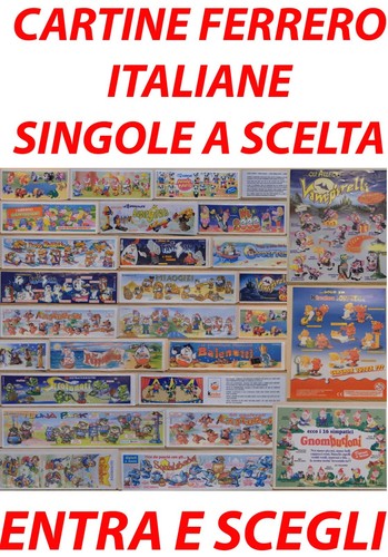 Cartine ferrero italia dipinti - italia,