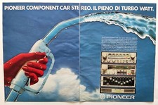 Pubblicita' Pioneer Component Car Stereo Vintage Advertising Werbung 1983 (R6)