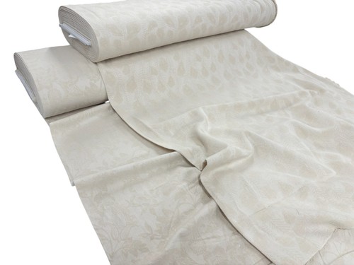 Tessuto jacquard naturale - , lino