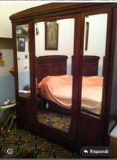 camera da letto matrimoniale completa usata mogano fine 800 composta da 2 comodi