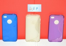 Cover Custodia Case Guscio Linea S in Silicone per iPhone 4 e 4S