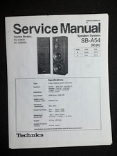 Technics SB-A54 M K Manuale di