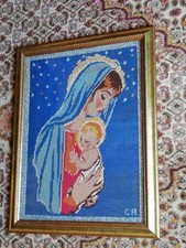 Quadro Capoletto a mezzo punto Madonna con bambino
