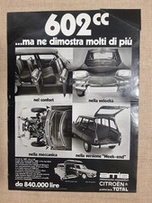 Auto o automobile Citroen Ami 8 e TV televisore REX Pubblicità vintage anni '70