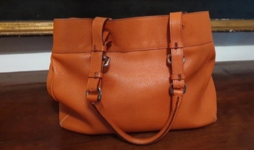 Borsa pelle arancione - borsa, in