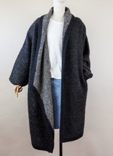 Giacca lana over - Femi Lammo Design - vintage '80 - stile scandinavo - decorato