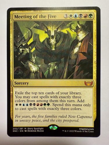 Mtg incontro dei - mtg, cinque