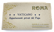 Vintage Vaticano: Appartamenti Privati del Papa Roma Book of 20 Postcards VGC