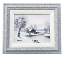 Quadro olio con cornice