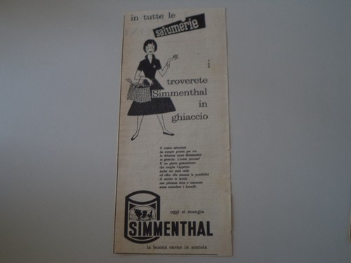 Advertising pubblicità 1958 - advertising,
