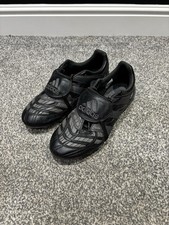Adidas Predator Accelerator Remake FG Regno Unito taglia 10,5 nero/grigio blackout 
