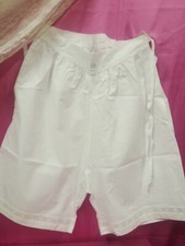 Mutandoni  cotone pizzo Sangallo Cotton Granny Pants Culotte coton B27 (3) ^