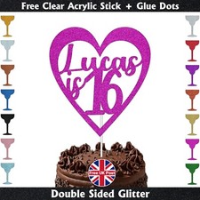 Cake Topper Compleanno Cuore