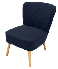 Poltrona sedia velluto blu - sedia,