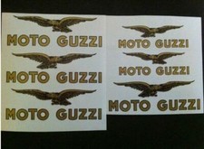 kIT decalcomanie adesivi stickers TANK MOTO GUZZI CARDELLINO SERBATOIO ORO