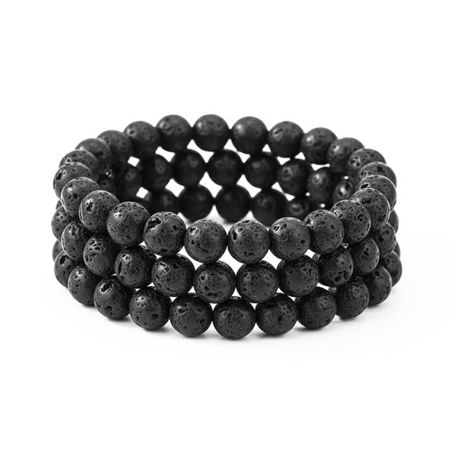 Braccialetti pietra lavica - braccialetti,