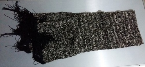 Sciarpa grigio nero pura - e,