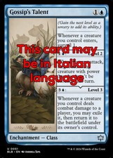 MTG GOSSIP's TALENT FOIL EXC - TALENTO DEL FICCANASO 51 - BLB - MAGIC