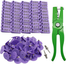 Sheep Ear Tag 001-100 Number