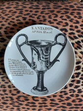 PIERO FORNASETTI piatto Ceramica X Martini e Rossi