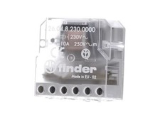 Relè Elettromeccanico Automatico Ad Impulsi Commutatore 2 NO Finder 26.04