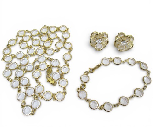 Set collana cristallo - collana, lunetta