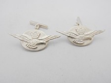 Aeronautica Militare Italiana : Gemelli in Argento 925 - Aquila Brevetto Pilota