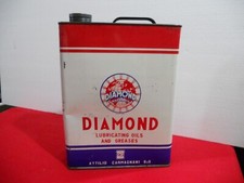 Latta lattina olio vintage Diamond Carmagnani lubricating oils motor ( 1/4 )