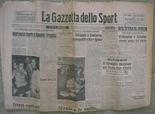 MORTE GIOVANNI TRAGELLA COPPI BIANCHI CICLISMO VESPA CLUB GAZZETTA SPORT 1955