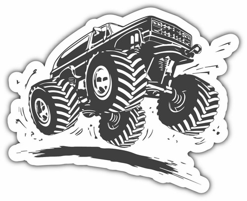 Adesivo monster truck racing - adesivo,
