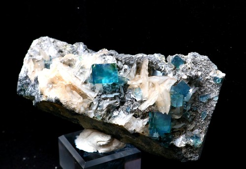 Natural green cube fluorite - natural,