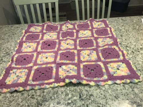 Coperta afgana bambino vintage
