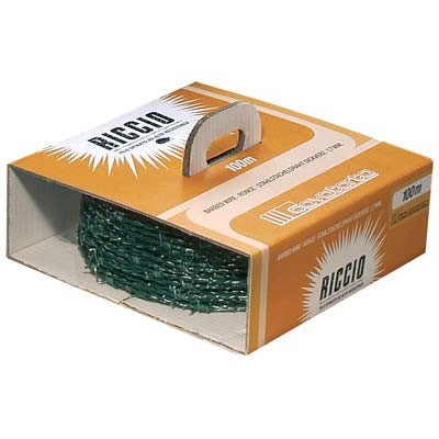 Filo spinato plasticato riccio