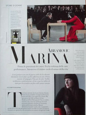 Italian Clipping Ritaglio 2019 MARINA ABRAMOVIC attraverso il dolore  3 PAGINE