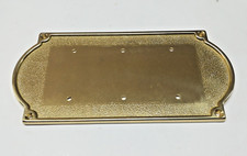 Alubox Targa porta numeri civici e lettere in ottone lucido 50TARGA3OL