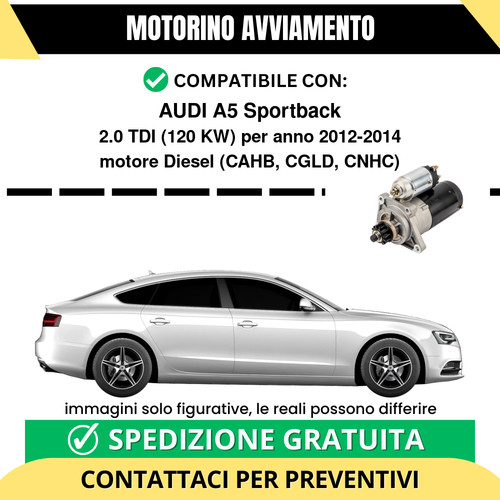 Motorino avviamento audi - motorino,