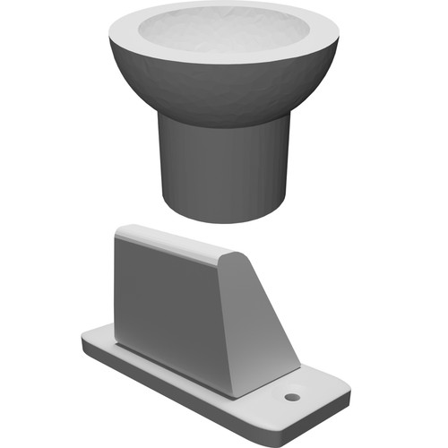 Supporto parete per bauletto - parete,