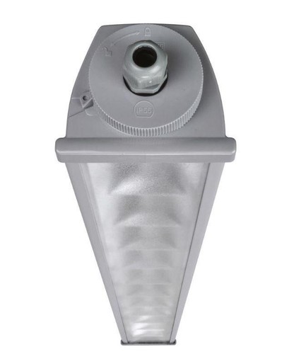 Plafoniera led acciaio reg