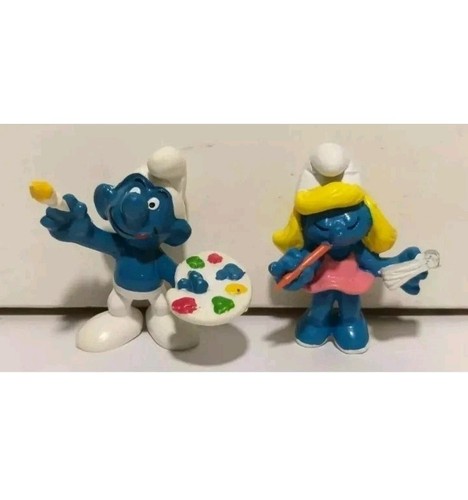 Puffetta puffo pittore smurf - puffetta+puffo, pittore-smurf